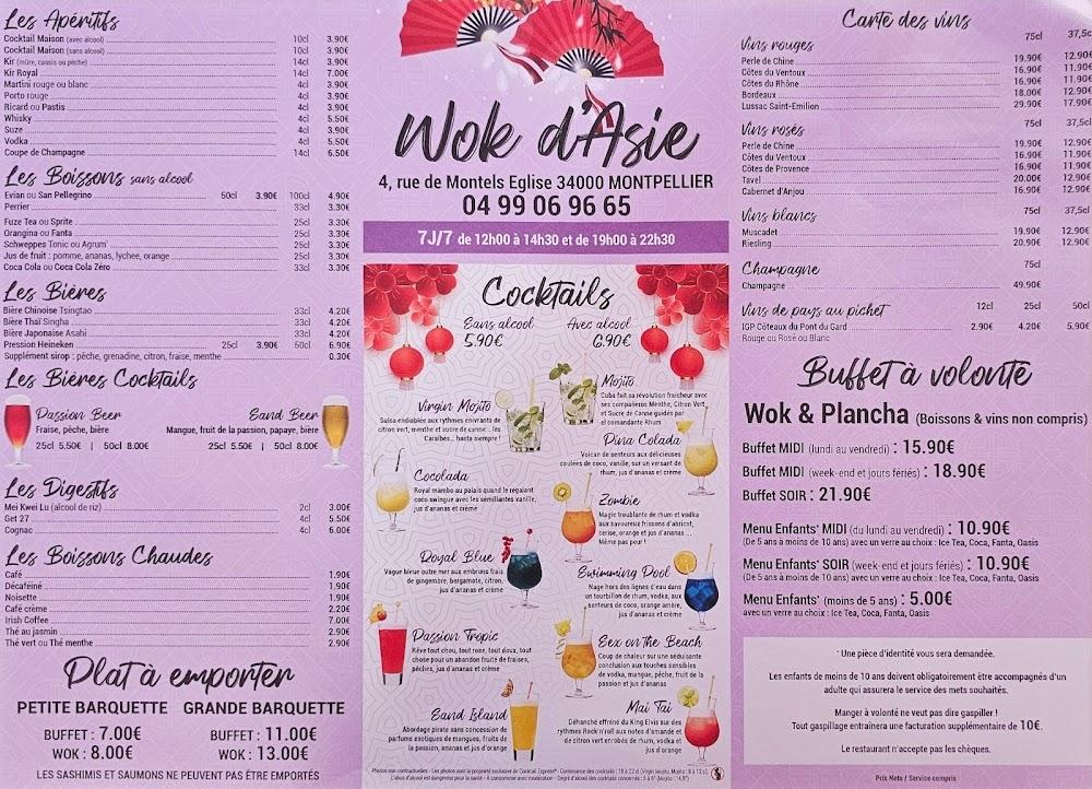 WOK D'ASIE - Menu Image 1