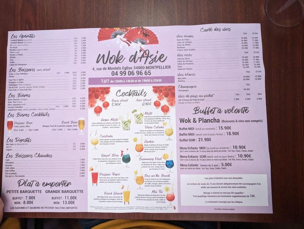 WOK D'ASIE - Menu Image 2